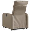 vidaXL Fauteuil inclinable &eacute;lectrique cappuccino similicuir