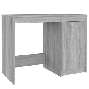 vidaXL Bureau Sonoma gris 100x50x76 cm Bois d'ing&eacute;nierie