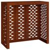 vidaXL Housse de climatiseur Rouill&eacute; 110 x 50 x 105 cm Acier patin&eacute;