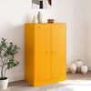 vidaXL Buffet jaune moutarde 67x39x107 cm acier