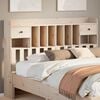 vidaXL T&ecirc;te de lit avec rangement 160 cm bois massif de pin