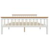 vidaXL Cadre de lit sans matelas blanc bois de pin massif 160x200 cm