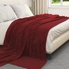 vidaXL Couvertures &agrave; jeter 6 pcs Rouge Bordeaux 220 x 240 cm Toison