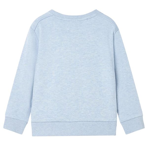 Sweatshirt pour enfants m&eacute;lange bleu p&acirc;le 104