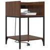 vidaXL Cabinet de chevet Ch&ecirc;ne brun 40 x 40 x 61 cm Bois d'ing&eacute;nierie