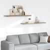 vidaXL &Eacute;tag&egrave;res murales flottantes 2 pcs Ch&ecirc;ne 120x23,5x3,8 cm MDF
