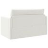 vidaXL Canap&eacute;-Lit 110cm Blanc Simili cuir