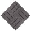 vidaXL Carreaux de terrasse 30pcs Délavage gris 30x30 cm Acacia solide