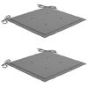 vidaXL Chaises de jardin avec coussins lot de 2 Acacia solide et acier