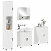 vidaXL Ensemble de mobilier de salle de bain 4 pcs Blanc brillant