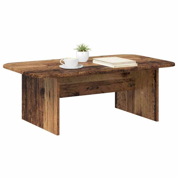 vidaXL Table basse Bois ancien 93 x 53 x 33 cm Bois d'ing&eacute;nierie