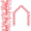 vidaXL Guirlande de No&euml;l avec lumi&egrave;res LED 10 m Rose