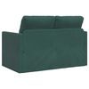 vidaXL Canap&eacute;-lit 2 en 1 vert fonc&eacute; 122x204x55 cm velours