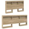 vidaXL T&ecirc;te de lit de rangement Ch&ecirc;ne Sonoma 160 cm Bois d'ing&eacute;nierie