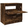 vidaXL Meuble d'&eacute;vier ch&ecirc;ne fum&eacute; 59x37x59 cm bois d'ing&eacute;nierie