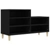 vidaXL Armoire &agrave; chaussures Noir 102x36x60 cm Bois d'ing&eacute;nierie