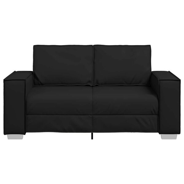 vidaXL Canap&eacute; 120cm Noir tissu