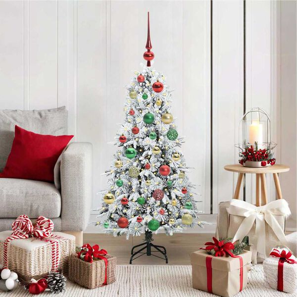 vidaXL Sapin de No&euml;l Artificiel &agrave; Branches Articul&eacute;es Blanc 120 cm