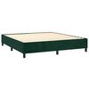 vidaXL Sommier &agrave; lattes de lit avec matelas LED Vert fonc&eacute; 160x200 cm