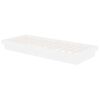 vidaXL Cadre de lit sans matelas blanc bois massif