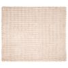 vidaXL Couverture en Fourrure de Lapin Synth&eacute;tique Beige 220 x 240 cm