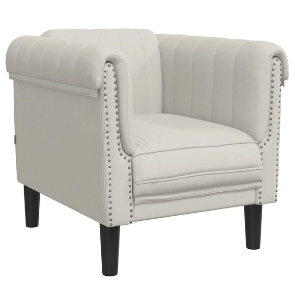 vidaXL Ensemble de canapés 3 pcs crème velours