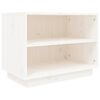 vidaXL Armoire &agrave; chaussures Blanc 60x34x45 cm Bois de pin massif