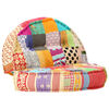 vidaXL Pouf 100x20 cm Patchwork Tissu