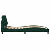 vidaXL Cadre de lit sans matelas vert fonc&eacute; 100x200 cm velours