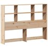vidaXL Lit biblioth&egrave;que sans matelas 135x190 cm bois de pin massif