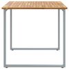 vidaXL Table de jardin pour repas Gris 140 x 80 x 75 cm