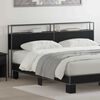 vidaXL T&ecirc;te de lit de rangement Ch&ecirc;ne noir 180 cm Bois d'ing&eacute;nierie
