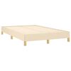 vidaXL Cadre de lit sans matelas crème 120x190 cm tissu