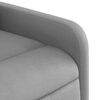 vidaXL Fauteuil inclinable Gris clair Tissu