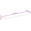 vidaXL Dessus de table rectangulaire bois massif de manguier brut