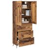 vidaXL Haut Armoire Bois Ancien 69,5 x 34 x 180 cm Bois d'ing&eacute;nierie
