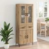 vidaXL Haut Armoire 2 pcs Ch&ecirc;ne artisanal Bois d'ing&eacute;nierie
