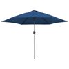 vidaXL Parasol d'ext&eacute;rieur avec poteau en m&eacute;tal 300 cm Azur&eacute;