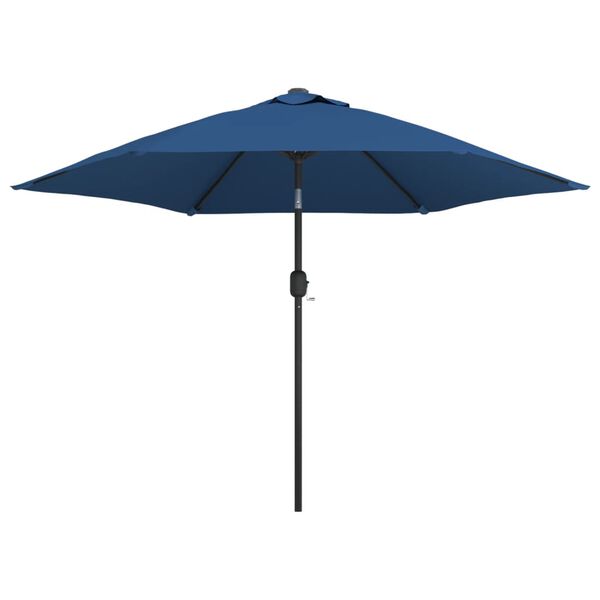 vidaXL Parasol d'ext&eacute;rieur avec poteau en m&eacute;tal 300 cm Azur&eacute;