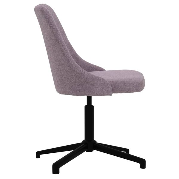 vidaXL Chaise pivotante de salle &agrave; manger Taupe Tissu