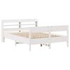 vidaXL Cadre de lit sans matelas blanc 150x200 cm bois de pin massif