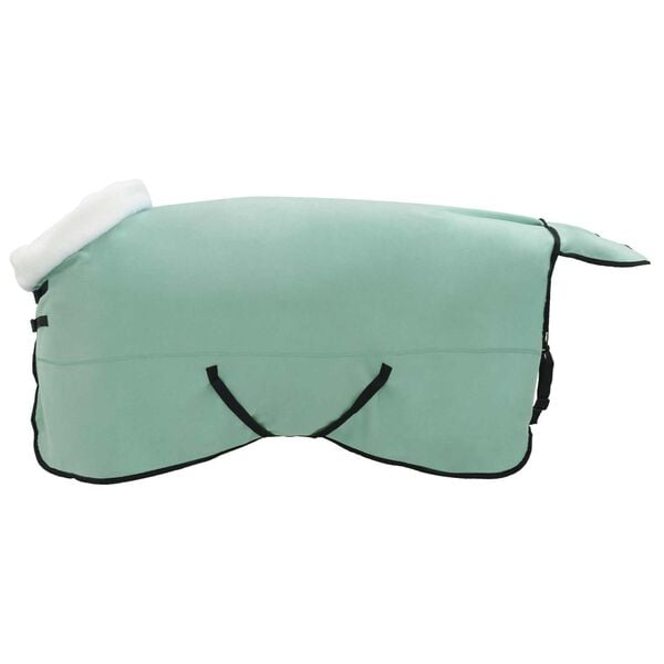 vidaXL Couverture &Eacute;quine Vert fonc&eacute; complet 165 cm Fleece polaire