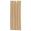 vidaXL Rideaux en voile avec œillets 2 pcs sable