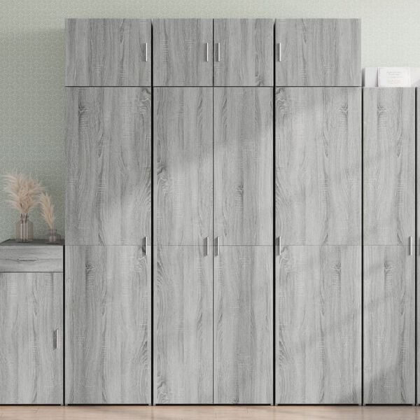 vidaXL Armoire de rangement sonoma gris 70x42,5x225 cm