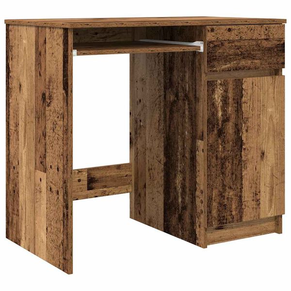 vidaXL Bureau vieux bois 86x49x76 cm bois d'ingénierie