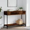 vidaXL Table console ch&ecirc;ne fum&eacute; 100x34,5x75 cm bois d'ing&eacute;nierie