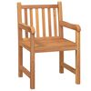 vidaXL Ensemble à manger de jardin 5pcs Bois de teck massif