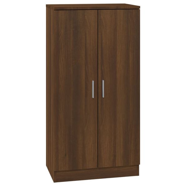 vidaXL Armoire à chaussures Chêne marron 55x35x108cm Bois d'ingénierie