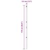 vidaXL Poteau de clôture. 26 pcs Vert 3.2 x 3.2 x 170 cm Acier