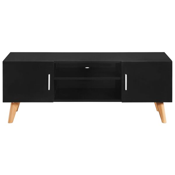 vidaXL Meuble TV Noir 120x40x46 cm MDF